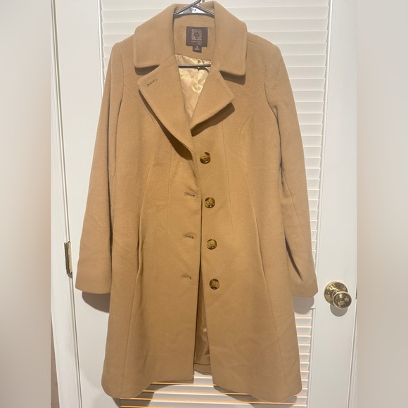 Anne Klein Jackets & Blazers - ''Vtg Anne Klein Ladies Coat Size 8， color Camel, cashmere